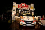 Rallye Český Krumlov: Vyhlášení výsledků na cílové rampě